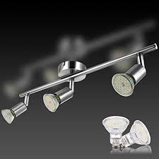 Illuminazione della camera di letto. Kier Lampada Da Soffitto 1 Faretti Gu10 Orientabili Lampada Da Parete Soffitto Girevole Con Lampadina 6w Led 550lm Neutro Bianco Per Camera Da Letto Soggiorno Bagno Corridoio In Nichel Opaco Illuminazione Per