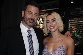 See pictures and shop the latest fashion and style trends of dua lipa, including dua lipa wearing heart tattoo and more. Jimmy Kimmel Unveils Dua Lipa S Little Known Back Tattoo From The Stage