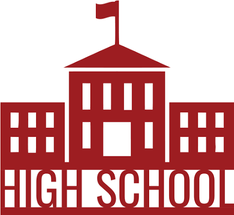 Clip Art High School Building Black - (512x512) Png Clipart Download
