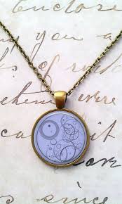 Doctor Who Necklace Dr Who Spacey Wacey Timey Wimey Gallifreyan T313 Book Necklace Pendant Glass Necklace