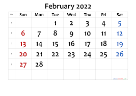 Check spelling or type a new query. Printable Calendar 2022 February