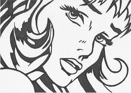 Own Artpiece Edding On Thick Paper Art Popart B W Blackandwhite Pop Art Girl Pop Art Comic Art