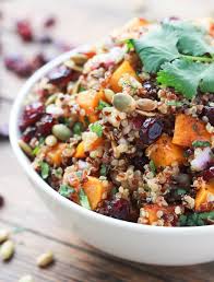 Jump To Recipe Print Recipe There S No Doubt I Ve Been On A Quinoa Kick Lately Pearl Shaped Supergrain High Healthy Fall Salads Cranberry Quinoa Salad Recipes