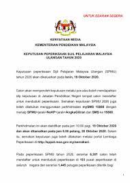 Pada tahun berikutnya, unit peperiksaan telah ditukar kepada lembaga peperiksaan. Portal Lembaga Peperiksaan Malaysia