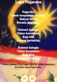 Negaraku tanah tumpahnya darahku, rakyat hidup bersatu dan maju, rahmat bahagia tuhan kurniakan, raja kita selamat bertakhta Lagu Kebangsaan Malaysia Fur Android Apk Herunterladen