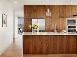 Walnut Cabinets White Counter White Oak Floors Parkside Residences Modern Kitchen Aus Modern Walnut Kitchen Modern Wood Kitchen Kitchen Cabinet Styles