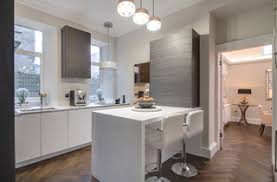 small kitchen with a breakfast bar