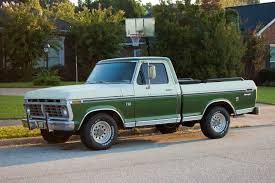 A Two Tone Cream Over Green F100 Xlt That Never Moves Since Appearing Last Old Ford Trucks Classic Ford Trucks 79 Ford Truck