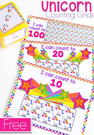 Math games for kids in kindergarten. 3 Free Printable Unicorn Counting Math Games Life Over C S