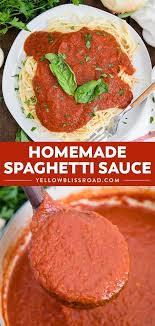 Easy Homemade Spaghetti Sauce Yellow Bliss Road Recipe Homemade Spaghetti Sauce Easy Homemade Spaghetti Sauce Homemade Spaghetti
