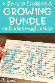 6 Steps To Creating A Growing Bundle In Tpt One Kreative Kindergarten Teachers Pay Teachers Seller Growing Bundle Teachers Toolbox