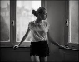 Peter Pan Collar Portrait Window Photography Vintage Fashion