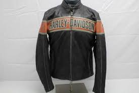 Ebay Sponsored Harley Davidson Men Us L Victory Lane Leather Jacket Black 98057 13vm Harley Davidson Men Leather Jacket Black Riding Jacket