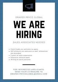 Customize Job Vacancy Announcement Templates Online With Hiring Flyer Template Flyer Poster Template Free