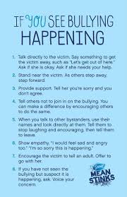 Great For Bullyingpreventionmonth From Meanstinks You Can Visit Their Website And Print Out Many Qu Bullying Lessons Bullying Activities Bullying Resources