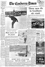 Why is your gravy white? From The Archives When Snow Blanketed Canberra In August 1965 The Canberra Times Canberra Act