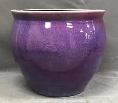 Shop large & small sizes in unique ceramic designs plus hanging plant pots, online now! Lot Rare Large Chinese Flambe Glazed Purple Glaze Garden Pot