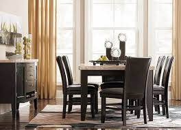 Dining room table and chairs. Dine In Contemporary Style With This Havertys Whitney Collection Dinning Room Decor Brown Living Room Decor Contemporary Dining Sets