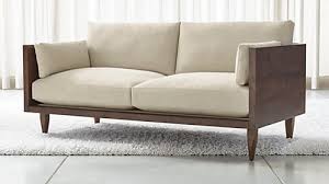 Sherwood Exposed Wood Frame Loveseat Reviews Crate And Barrel Wood Frame Loveseat Sofa Wood Frame Love Seat