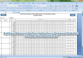 Sebagai langkah awal menyongsong teknologi, anda wajib untuk memiliki aplikasi daftar hadir plus absensi guru format excel otomatis anti bentrok ini jika memang membutuhkannya. Aplikasi Absensi Daftar Hadir Guru Pegawai Sekolah Format Microsoft Excel Berkas Pendidikan