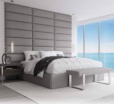 Buy nathan james harlow queen/full wall mount headboard, light gray fabric upholstered headboard, adjustable height vintage brown pu leather straps with black matte metal rail, gray/brown at walmart.com 9 Wall Mounted Floating Headboards We Absolutely Love In 2021