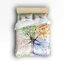 Il mercato più grande del mondo. Charmhome Acquerello Colorato Albero Della Vita 3d Set Di Biancheria Da Letto 4 Pz Copripiumino Federe Lenzuolo Per I Bambini Adulti Di Trasporto Libero Bed Sheet Duvet Coverduvet Covers Free Shipping Aliexpress