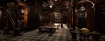 Artstation Level Design Old English Library Mike Podzun Timmermann