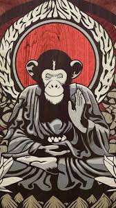 The Lazy Yogi No One Saves Us But Ourselves No One Can And No Monkey Art Monkey Illustration Monkey Drawing