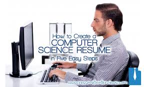 computer science resume in five steps