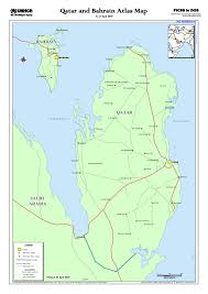 However, it shares its international boundary with saudi arabia in the south, rest of three sides; Document Qatar And Bahrain Atlas Map April 2007