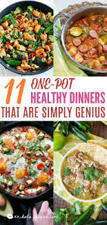 11 One Pot Healthy Meals For Minimal Clean Up Xo Katie Rosario Healthy Recipes One Pot Meals Clean Eating Recipes