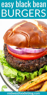 Hearty Black Bean Burger Recipe Black Bean Burgers Bean Burger Black Beans