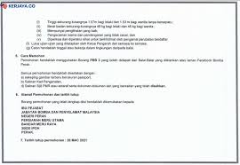 May 12 at 4:49 pm ·. Iklan Jawatan Kosong Jabatan Bomba Dan Penyelamat Malaysia Kerja Kosong Kerajaan Swasta