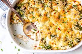 Season the chicken thighs with a good pinch of salt and then the. Broccoli Chicken Casserole With Cream Cheese And Mozzarella Chicken Casserole Recipe Eatwell101