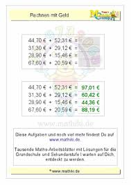 Rechnen Mit Geld Ze Z0 Ze Ze C 2011 2016 Www Mathiki De Ihre Matheseite Im Internet Math Money Geld Euro Cent A Rechnen Mit Geld Geld Mathe Seite