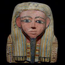 Large Polychrome Sarcophagus Mask