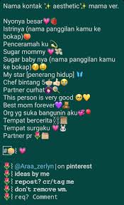Come in, learn the word translation panggilan and add them to your flashcards. Nama Kontak Aesthetic Buat Mama Teks Romantis Kutipan Instagram Lucu Kutipan Pelajaran Hidup