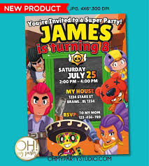 There are 89 brawl stars birthday for sale on etsy, and they cost $16.03 on average. Brawl Stars Birthday Invitation Star Birthday Party Star Birthday Party Decorations Birthday Invitations