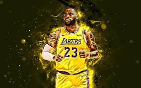 Lakers logo wallpapers pixelstalk net. Download Wallpapers 4k Lebron James Yellow Uniform Nba Los Angeles Lakers Basketball Stars Neon Lights Lebron Raymone James Sr La Lakers Abstract Art Creative Basketball Lebron James Lakers For Desktop Free Pictures