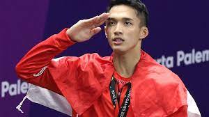 Tunggal putra indonesia, jonatan christie, menyabet medali emas nomor perseorangan cabang olahraga bulu tangkis asian games 2018. Potret Jonatan Christie Peraih Medali Emas Tunggal Putra Bulutangkis Asian Games 2018 Surya