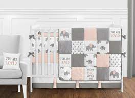 Also set sale alerts and shop exclusive offers only on shopstyle. Grey And Blush Pink Elephant 9 Piece Crib Bedding Collection