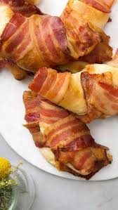 Bacon Wrapped Breakfast Croissant Recipe Croissant Breakfast Recipes Breakfast Recipes