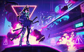 Anime girls anime vocaloid megurine luka gun wings debris falling wallpaper. Free Download Neon Anime Wallpapers Top Neon Anime Backgrounds 3840x2160 For Your Desktop Mobile Tablet Explore 31 Wallpaper Anime Anime Backgrounds Anime Background Background Anime