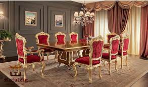 Custom made in usa takes around 6 weeks. Luxury European Style Dining Set Royalzig