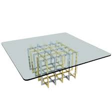 As you can see in the pictures, the table is signed at the glass. Brass And Chrome Cage Form Coffee Table By Pierre Cardin Coffee Table Coffee Table Vintage Coffee And Cocktail Tables