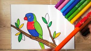 Or go to the answers. How To Draw A Parrot Rainbow Lorikeet Easy Drawing For Kids Coloring With Markers Youtube