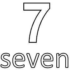 Huge collection of letters & numbers printable colouring pages online for free. Coloring Number Pages Seven 2020