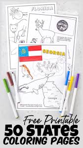 Florida state symbols coloring page. Free 50 State Coloring Pages For Kids