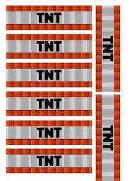 Free Minecraft Printable Tnt Labels Clip Art Party Printables Minecraft Party Printables Minecraft Printables Minecraft Party Decorations