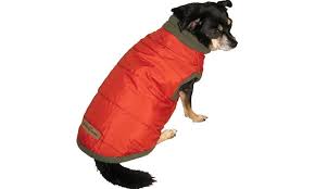 eddie bauer puffer dog vest with fleece lining